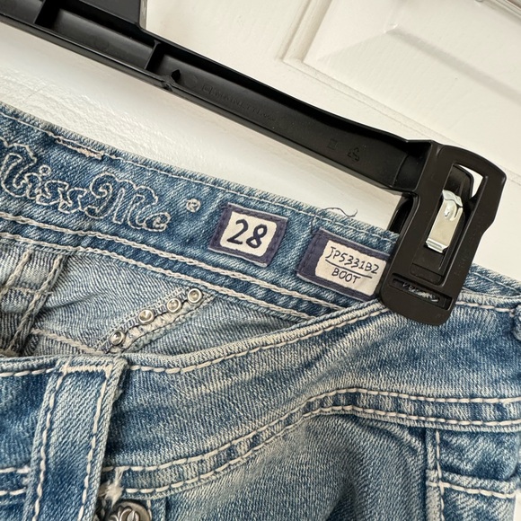 Blue denim white wing MISS ME jeans - Picture 8 of 11